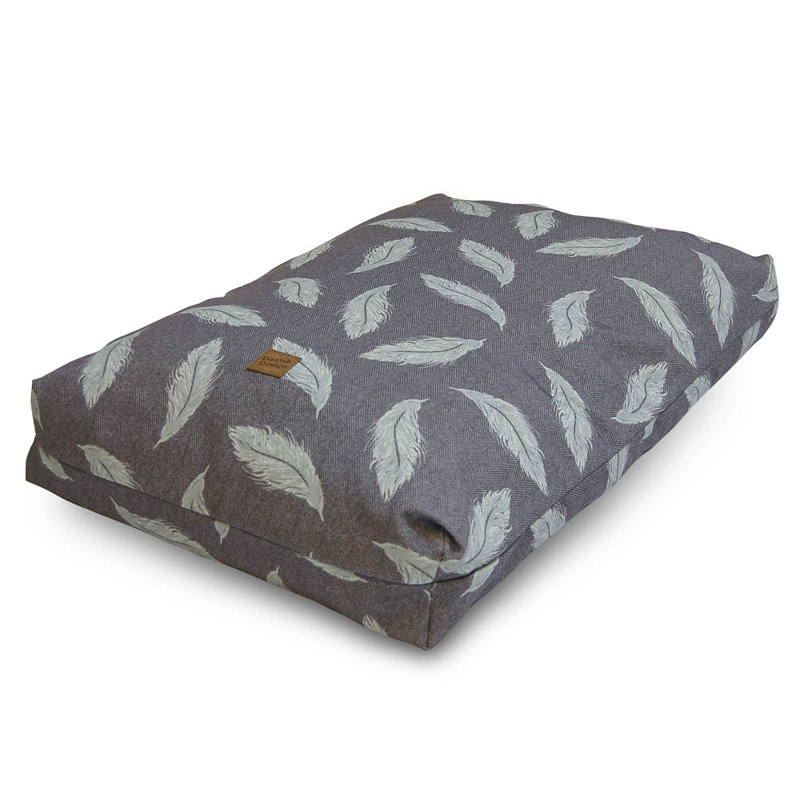 Orthopedic Polyester Pet Bed, 22cm H X 98cm W X 71cm D, Grey/Duck Egg