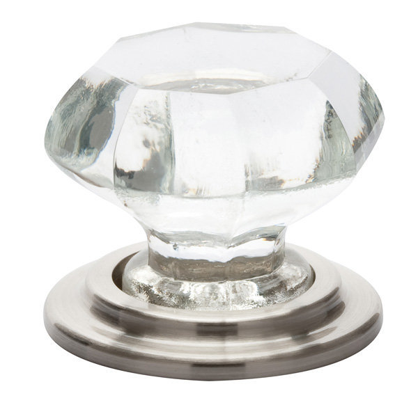 Old Town 1 3/4" Diameter Mushroom Knob, Satin Nickel