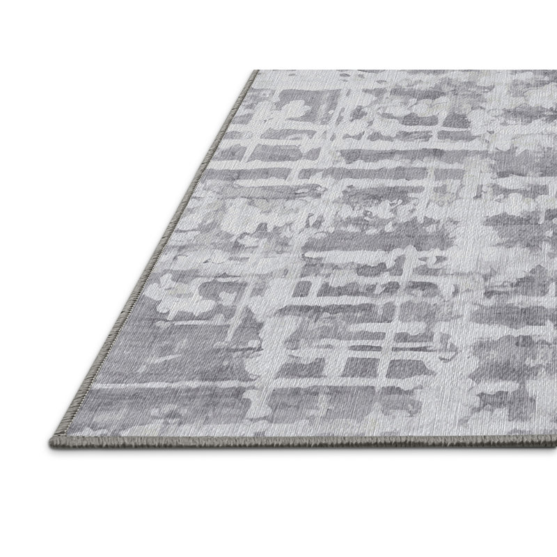 Tapis gris lavable à la machine