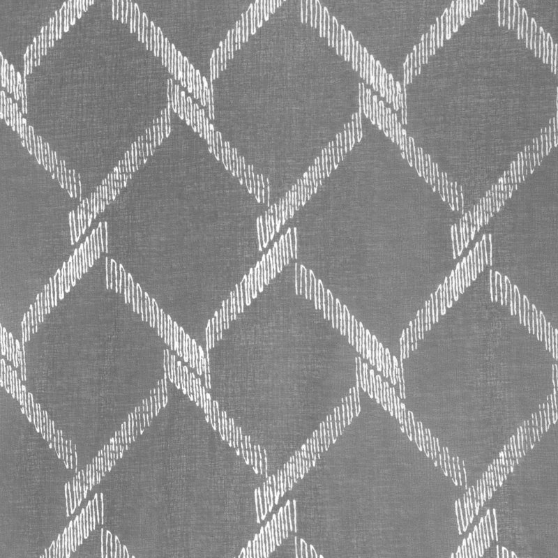 Molini Polyester Semi-Sheer Curtain Panel, Gray, 52" W x 84" L