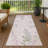 Machine Washable Indoor/Outdoor Chantille ACN2334 Floral Rug-2115905244