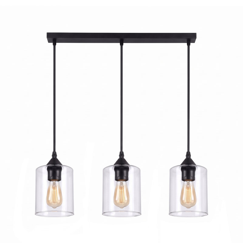 3 - Light Matte Black Pendant