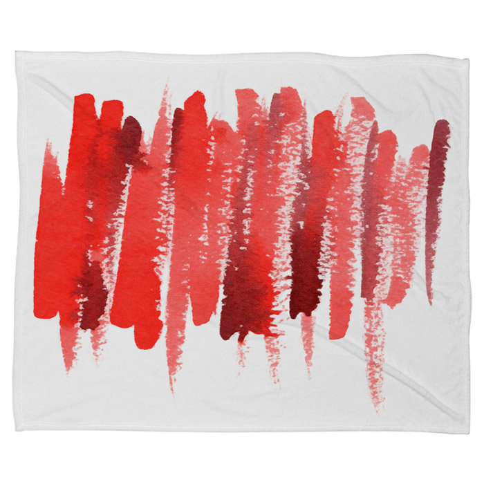 Jeté de touches rouges