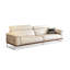 Canapé modulaire beige en cuir véritable-1477782671