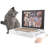 Kopinma laptop scratcher cat toy laptop with fluffy mouse interactive toys cat enrichment toys for indoor cat kitten cardboard cat scratch pads cat interactive toy to relieve boredom