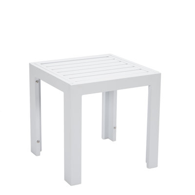 Letendre UV-Rated Patio Table Outdoor or Indoor Metal Side Table