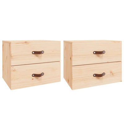 Uckfield 50cm W Solid Wood Bedside Table