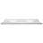 73 Inch Camilla II Modern Vanity Top Double Sink with Backsplash, Solid White