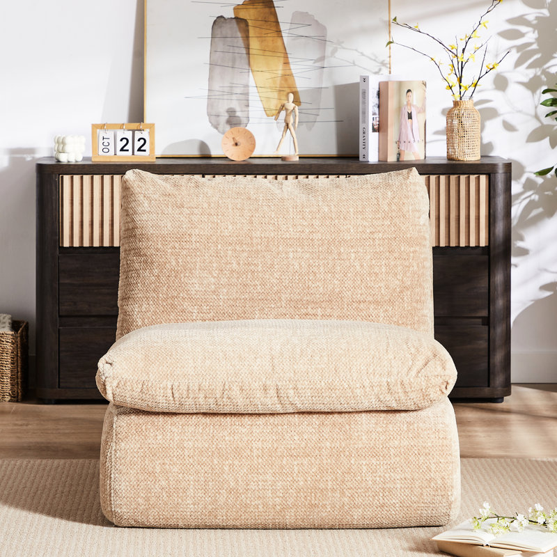 Fauteuil surdimensionné surdimensionné, housse en tissu, courbe ergonomique relaxante, longue durée