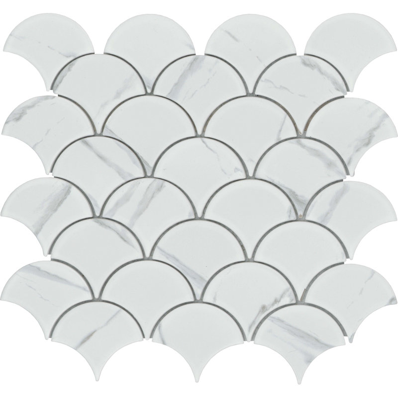 Elegan Calacata 11 x 12 Porcelain Decorative Accent Tile