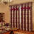 HOMEIDEAS Jacquard Victorian Curtains, Light Filtering Window Panels with Attached Valance & Sheer Backing
