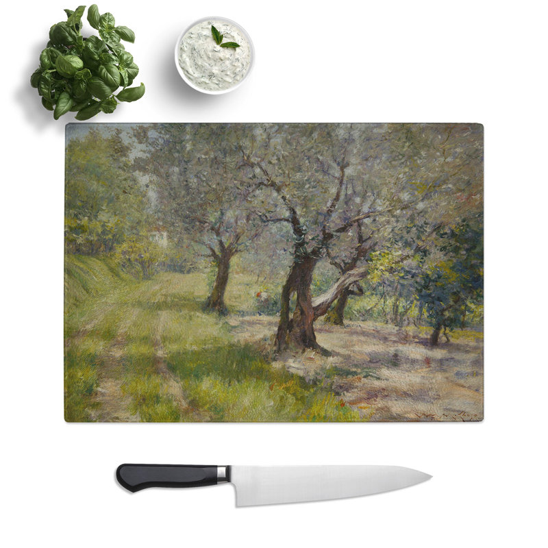 The Olive Grove by William Merritt Chase Chopping Board, 0.4cm H x 28.5cm W x 39cm L