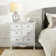 Commode d'appoint en bois massif avec station de charge Archaun