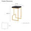 Tabouret de bar Eicholtz de style moderne du milieu du siècle avec pieds en métal doré-1884214512-1892275805