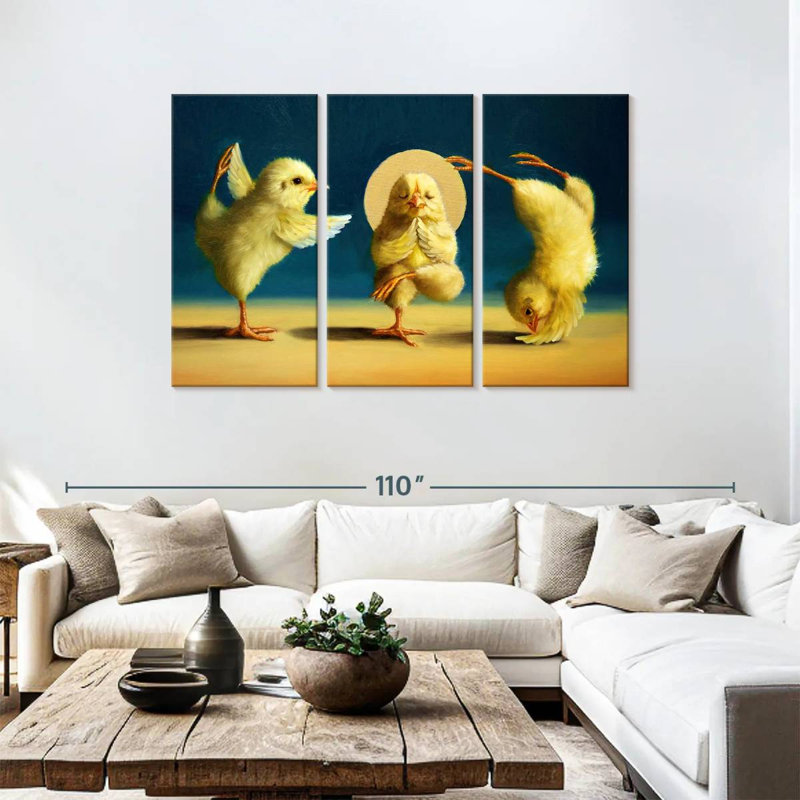 Ketti Yoga Chicks Three, 48" H x 74" W
