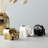 Decorative Scented Candles for Coffee Table - Stylish Candles for Bookshelf, Bedroom, or Living Room Decor - Set of 3, Gold & White-1699063591