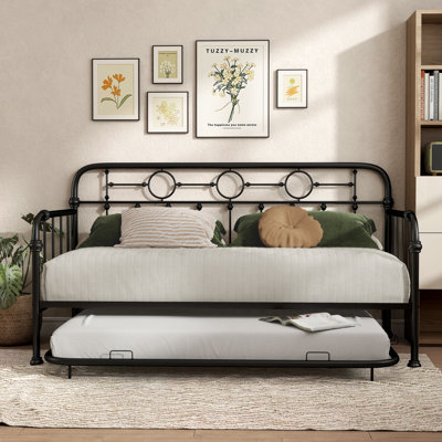 Twin Metal Daybed with Trundle by by Harper Orchard