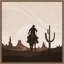 «Cowboy Sunset» par Emel Tunaboylu, reproduction d'art sur toile encadrée-1877178667