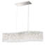 Sarella 7 Light 33in Linear Chandelier in Polished Stainless Steel with Clear Radiance Crystals-619859446-619859448