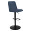 Tabouret de comptoir pivotant rembourré à base ronde (ensemble de 6)-1582044845