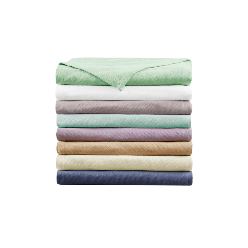 1 couverture en coton PCS, Très grand lit, Marine