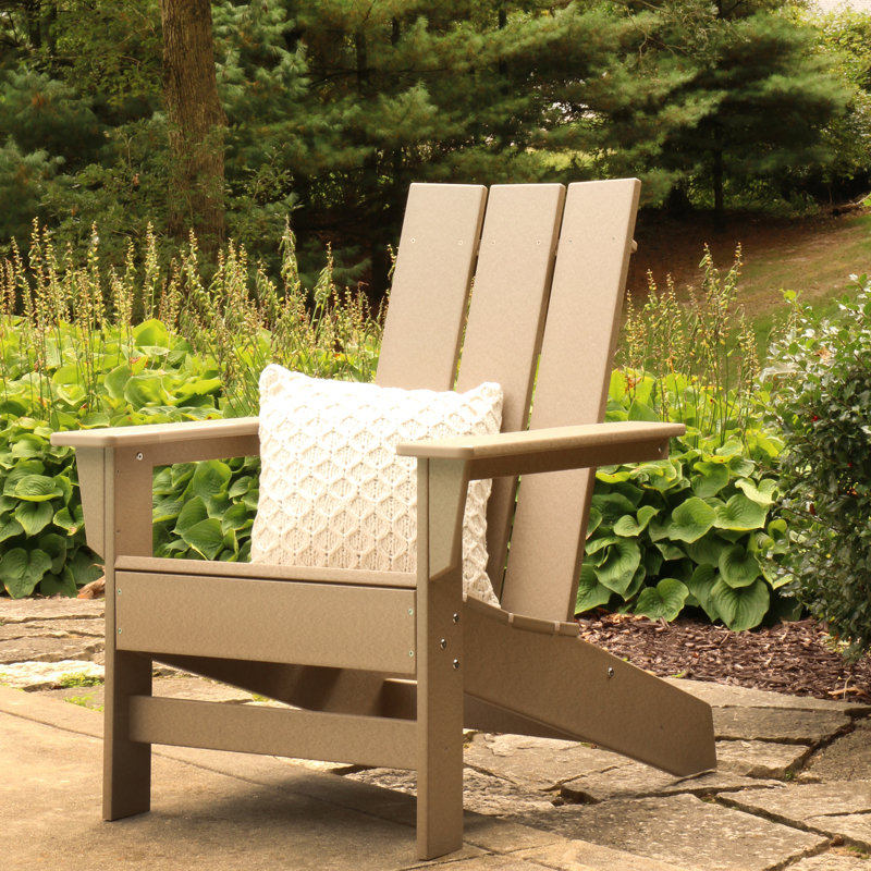 Chaise Adirondack en PEHD toutes saisons Ratcliff, Brun