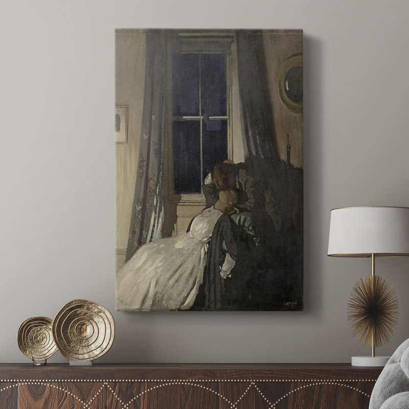 Impression de portrait rétro vintage - galerie Cavas sur mesure, H 48 po x l 32 po