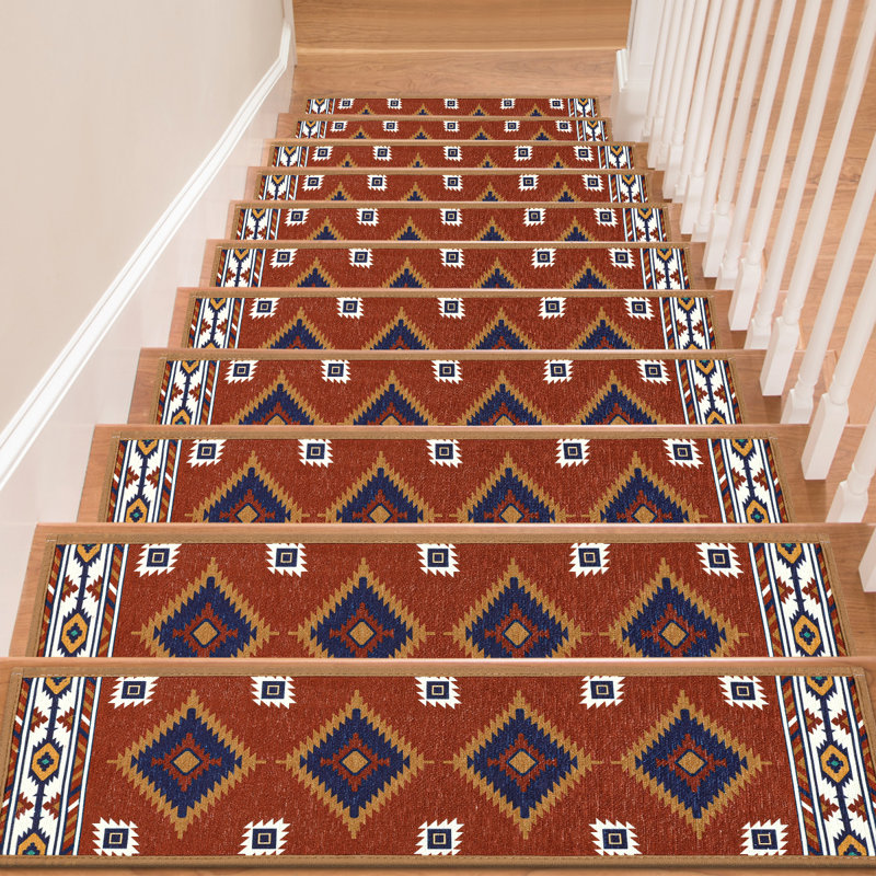 Tapis d'escalier antidérapants, Rouge