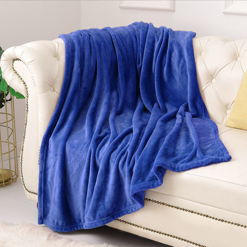 Throw Blanket, 27.5" W x 39.5" L, Blue