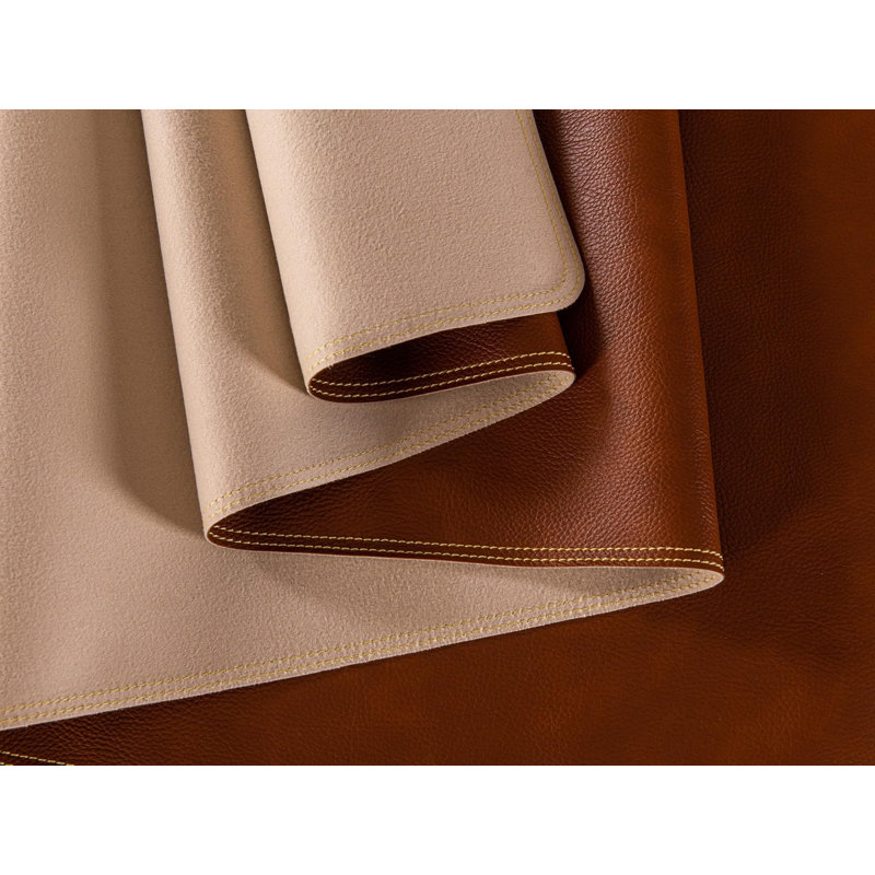 PU Leather Table Runner 71×13 Inches Long,Brown Vintage Waterproof Coffee/Tea Mats,Vagen Leather Tablerunner For Dining Table/Living Room/Bed Decor