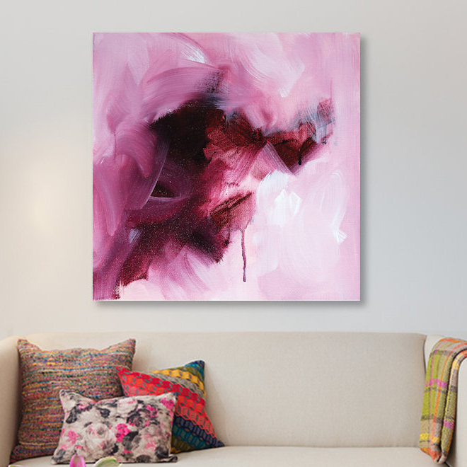 « etude de couleurs : marron i », reproduction d’art sur toile tendue, H 18 po x l 18 po x P 1,5 po, Toile tendue