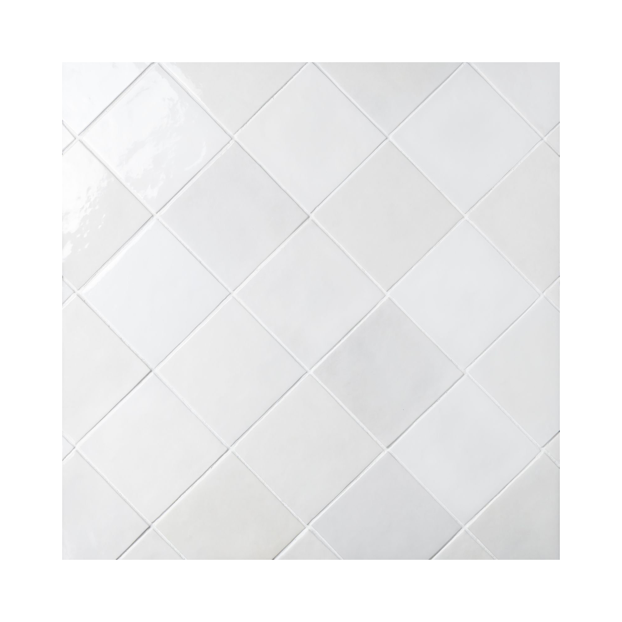 Cloe 5 in. x 5 in. Handmade-Look Ceramic Wall Glossy Subway Tile, White