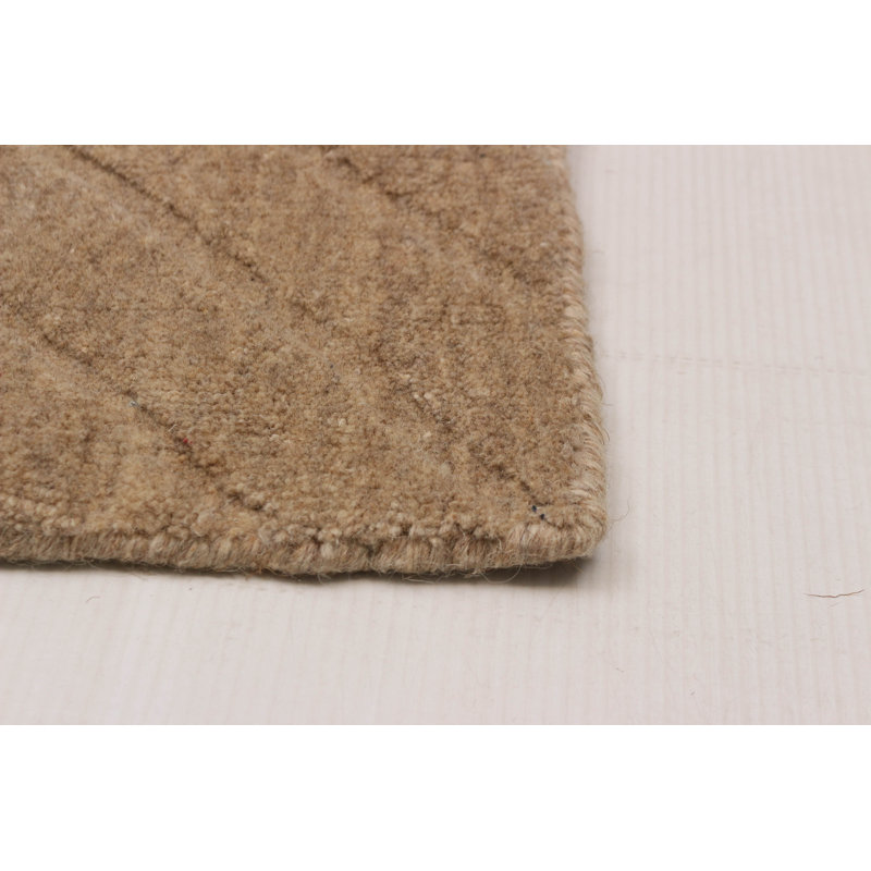 Tapis brun clair Kashkuli Gabbeh 6 pi 8 po x 9 pi 4 po
