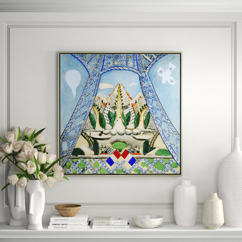 Under The Eiffel Tower Giclee On Canvas