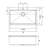 33'' L Single Bowl Stainless Steel Kitchen Sink