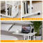 Table d'appoint mobile en forme de C pour ordinateur portable avec roulettes