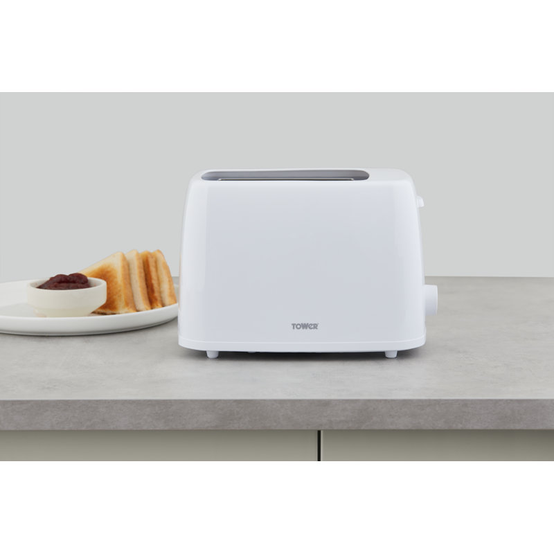 Tower Illuminating 1.7l Kettle Glass Body and 2 Slice Toaster