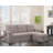 Nathan 84" Light Gray Reversible Sleeper Sectional Sofa With Storage Chaise-1830103209