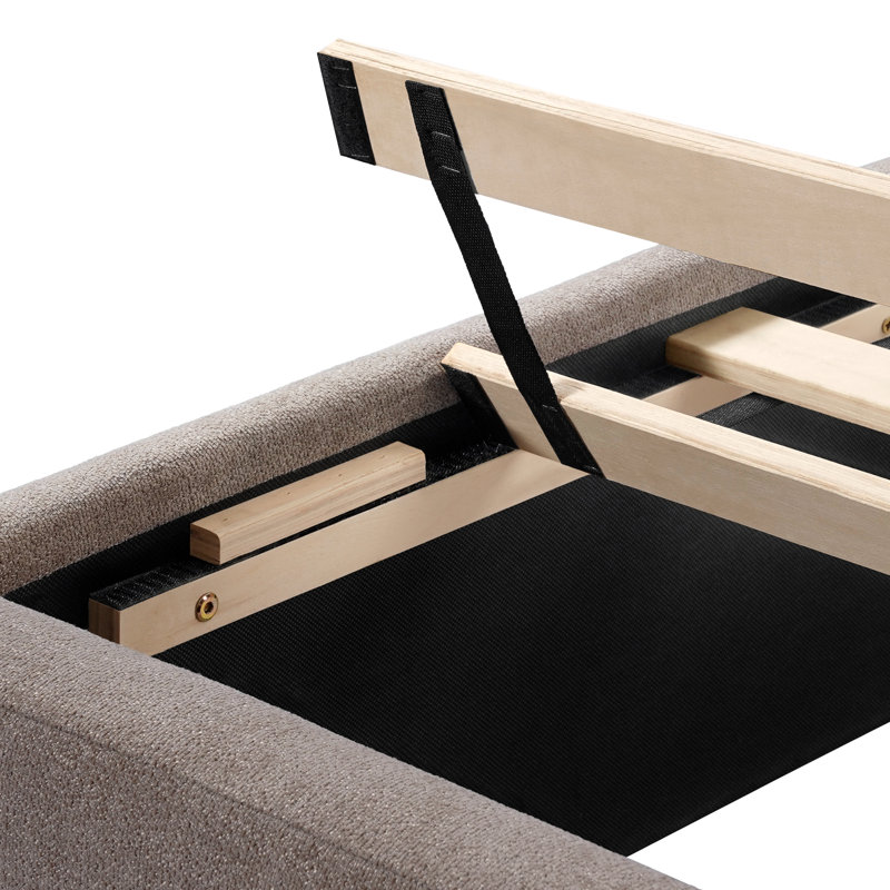 Lit plateforme Reigo, Très grand, Driftwood
