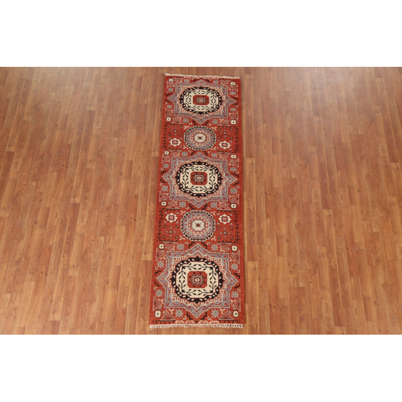 Tapis de couloir oriental géométrique 3x8