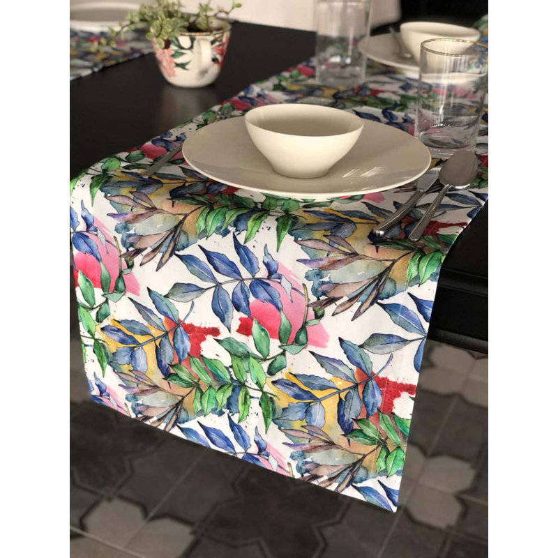 Colorful Leaves Table Runner