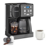 Cuisinart Coffee Center 2-in-1 Coffeemaker, 12-Cup Glass Carafe, Automatic Hot & Iced Coffee Maker, Single Server Brewer