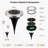 Low Voltage Solar Ground Lights 8 LED Garden Waterproof Disk Light Outdoor Pathway Metal Well Light-63599675