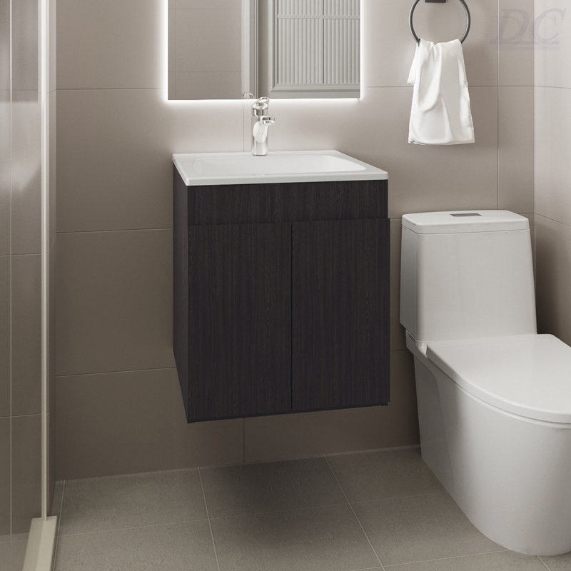 Bathroom Vanity 45 Meka, With Open Shelf