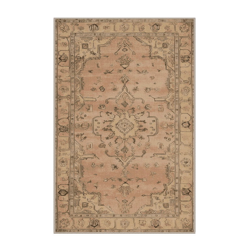 Tapis brun lavable à la machine, Rectangulaire 3 pi x 5 pi