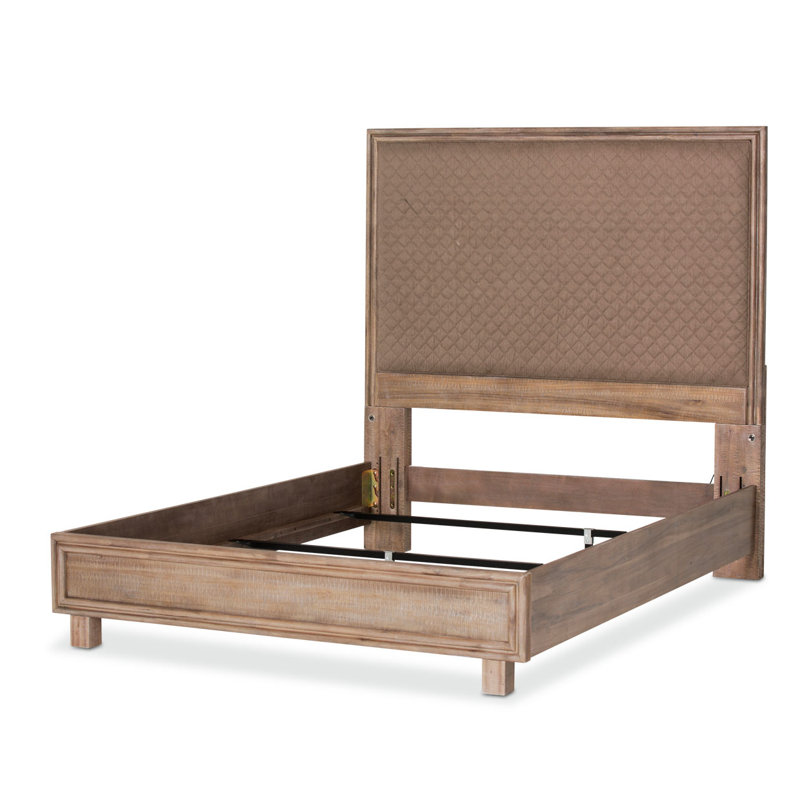 Hudson Ferry Upholstered Standard Bed, Brown, Eastern King