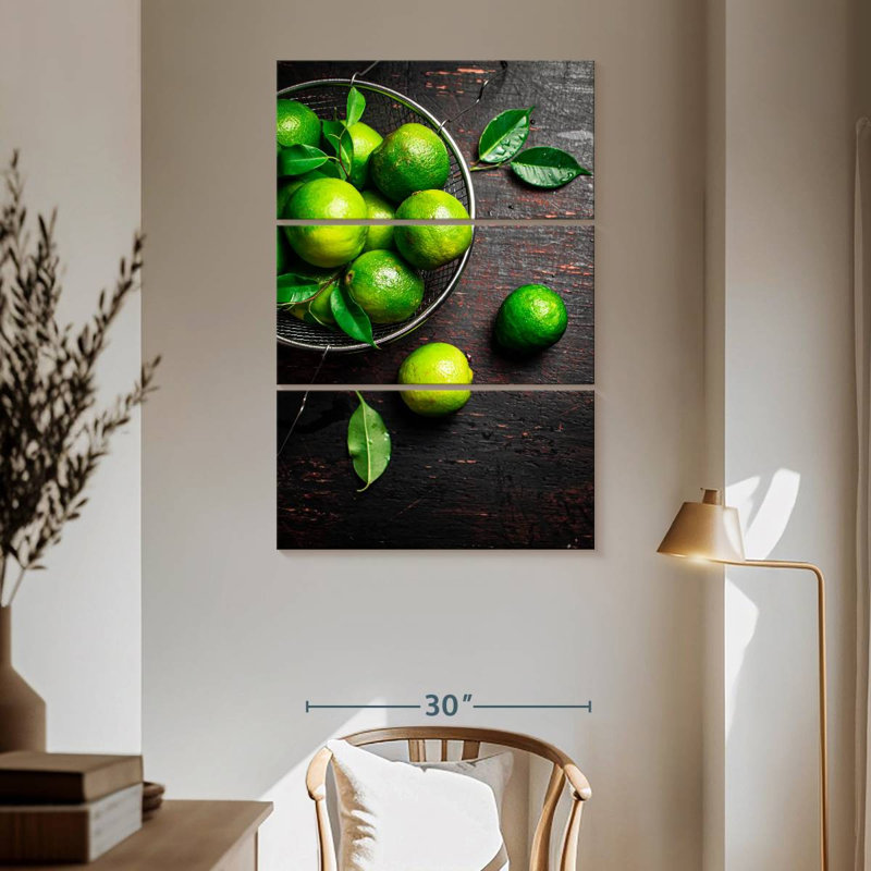 Yarlin bol de limes, H 65 po x l 42 po