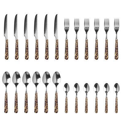 Avril 24 Piece 18/10 Stainless Steel Cutlery Set, Service for 6