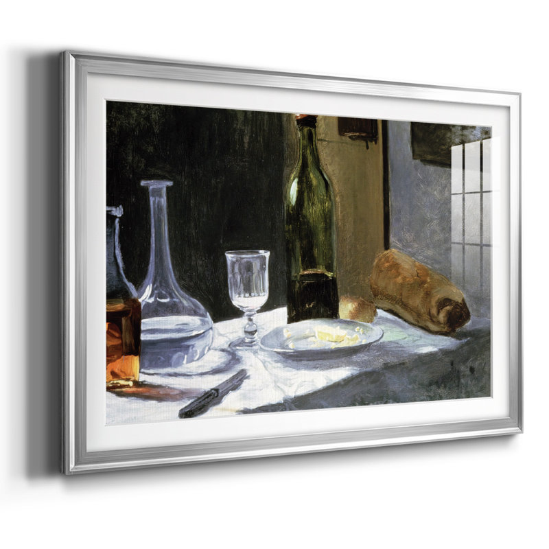 " Still Life With Bottles, 1862 ", Silver, 15" H x 21" W x 1.5" D