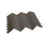 11"X 12.6" Herringbone Polished Glass Mosaic Tile-61266929